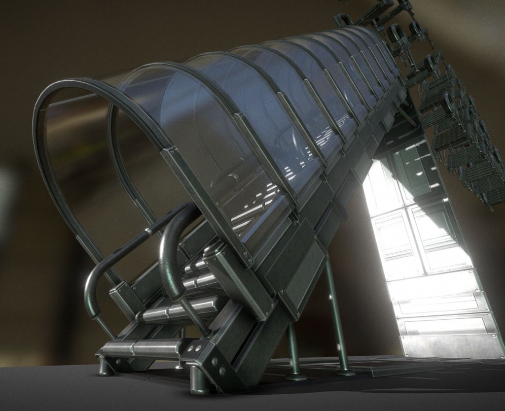 Modular Sci-Fi Stairs (Basic Version) preview image 2